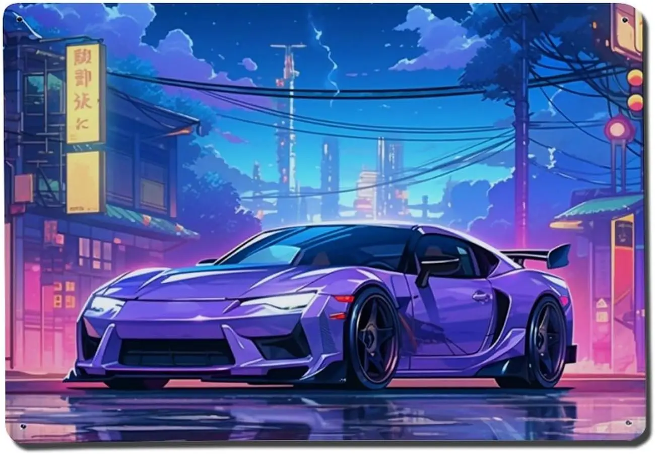 1p металлические жестяные знаки винтажные алюминиевые постеры ретро фиолетовый