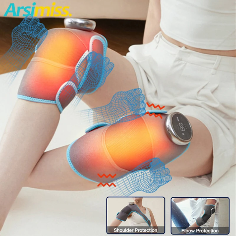 

Electric Heating Knee Massager Shoulder Vibrating Massage Pad For Joint Pain Relief Therapy Leg Arthritis Elbow Physiotherapy