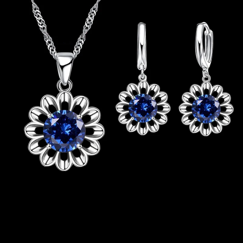 New Fashion Wedding Jewelry Set Women Top Quality 925 Sterling Silver Color Crystal Pendant Necklace Hoop Earring Big Promotion New Fashion Wedding Jewelry Set Women Top Quality 925 Sterling Silver Color Crystal Pendant Necklace Hoop Earring Big Promotion