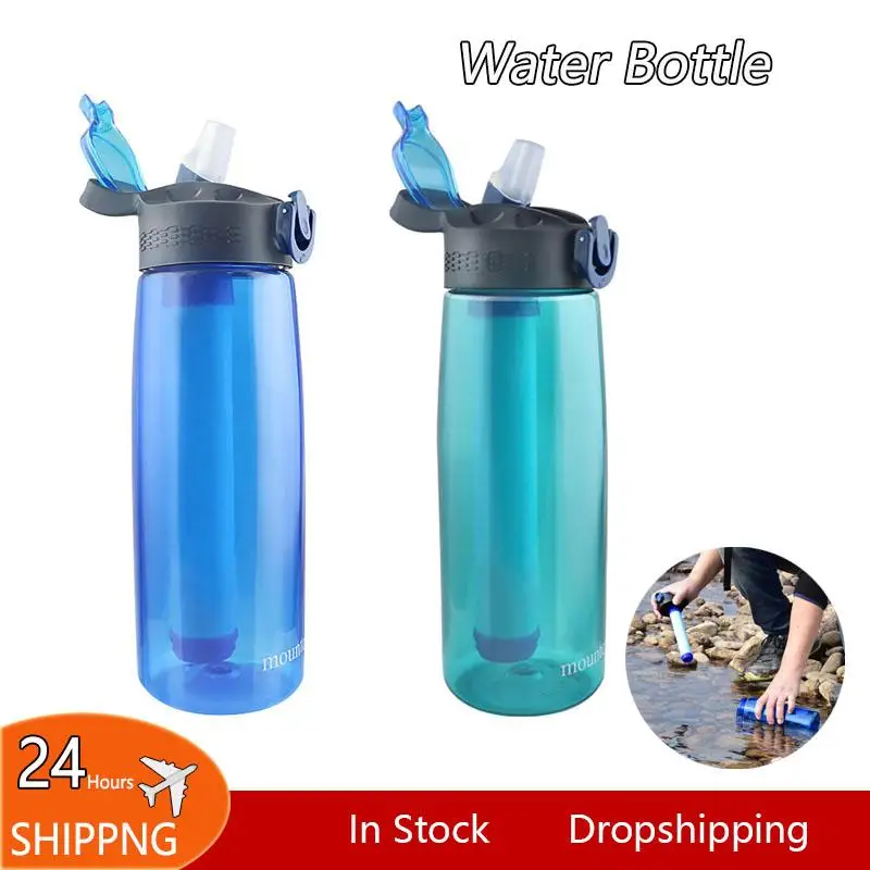 

Бутылка с фильтром для воды, соломенный очиститель для выживания, экстренный инструмент для кемпинга, пешего туризма, путешествий, спортивн...