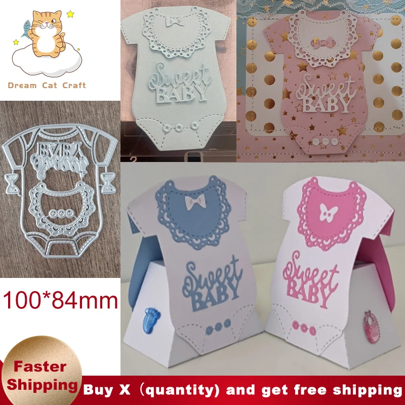 

Baby Clothes Decoration Clothing Metal Cutting Dies Stencil DIY Scrapbooking Album Paper Card Template Mold Embossing Decoration