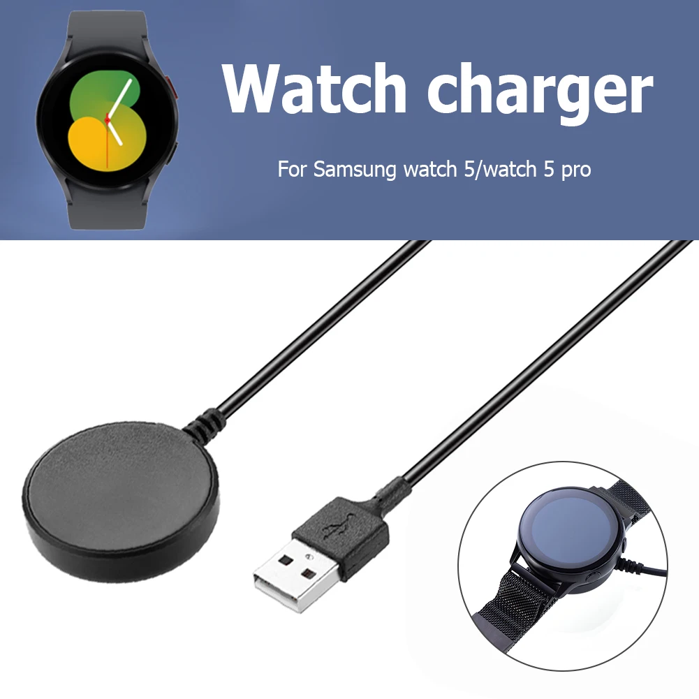

1M Long USB Type-C + PD Charger Cable Charger Dock Output Short Circuit Protection For Samsung Galaxy Watch 5/5 Pro/4/4 Classic