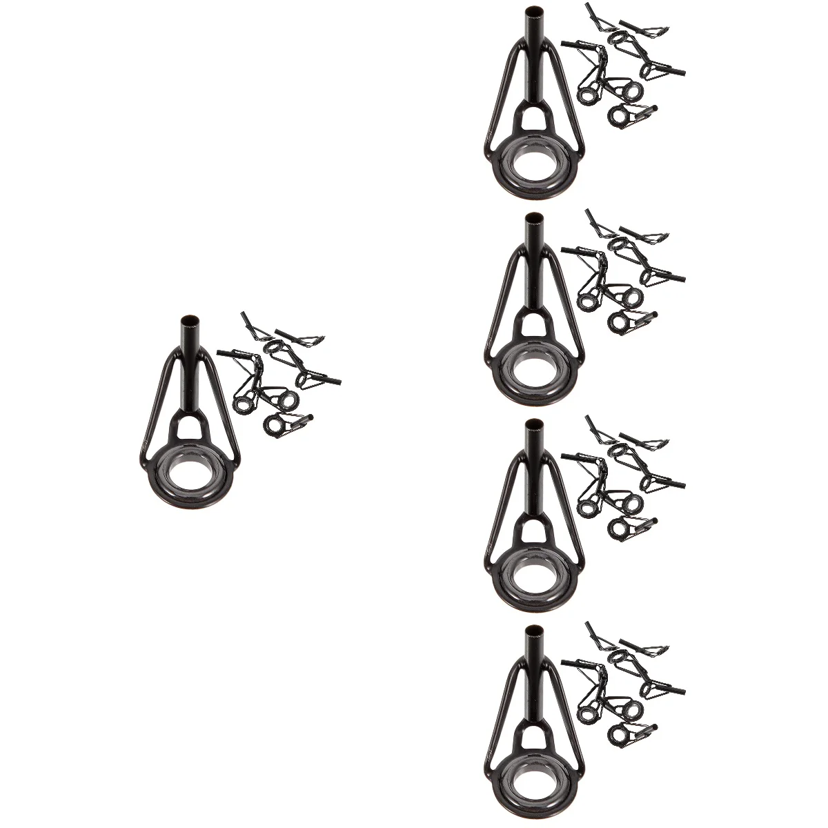 

Набор рыболовных снастей 40 шт., головка удочки, портативные наконечники, удобный Ремонтный комплект для замены, 2,5x1 см, фарфоровое кольцо, поставка из нержавеющей стали