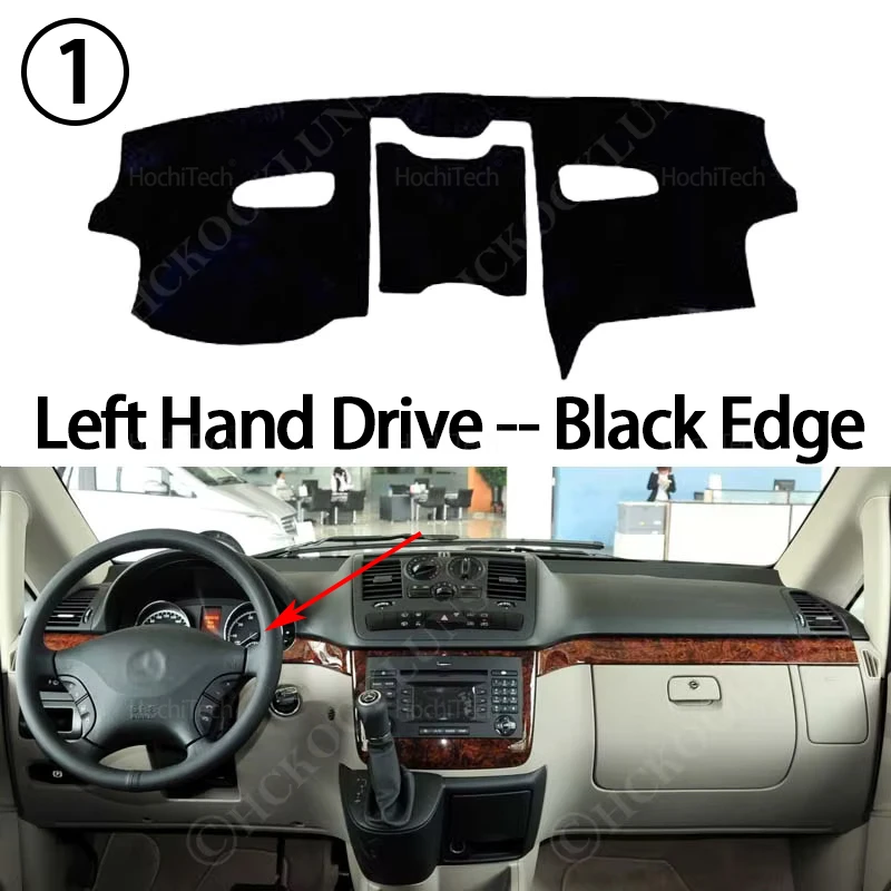 

Для Mercedes Benz Vito W639 Viano Valente V Class 2004-2014 крышка приборной панели коврик для защиты от солнца коврик для защиты от ультрафиолета с левым рулем