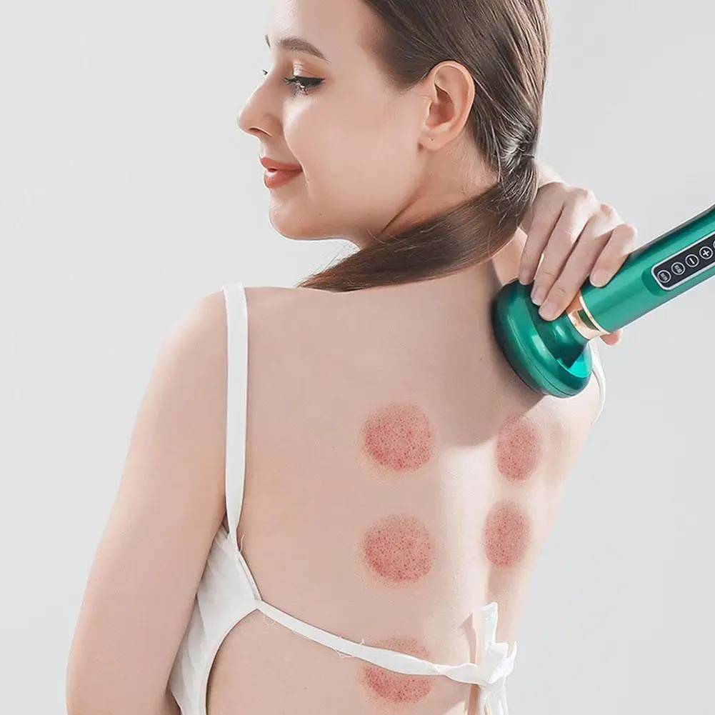 

12 Gear Electric Cupping Therapy Set Suction Cup Anti Cellulite Massage Meridian Vacuum Body Massage Jars Physiotherapy S