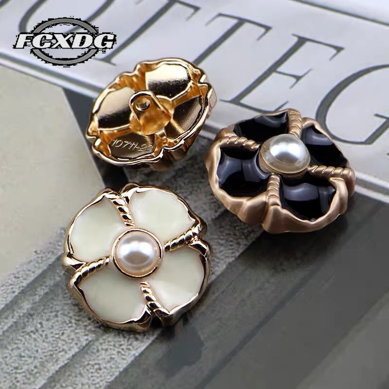 

10pcs/lot Super Beautiful Women Shirt Buttons Petal Design Pearl Buttons for Clothing DIY Sewing Accessories Decorative Buttons