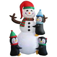 christmas inflatable outdoor inflatable santa claus riding polar bear inflatable shaking head doll giant dolls outdoor xmas