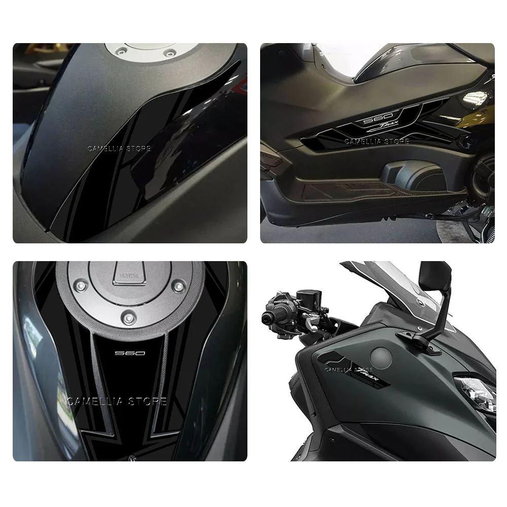 Аксессуары для мотоциклов Yamaha TMAX 560 3d эпоксидная черная наклейка на топливный бак