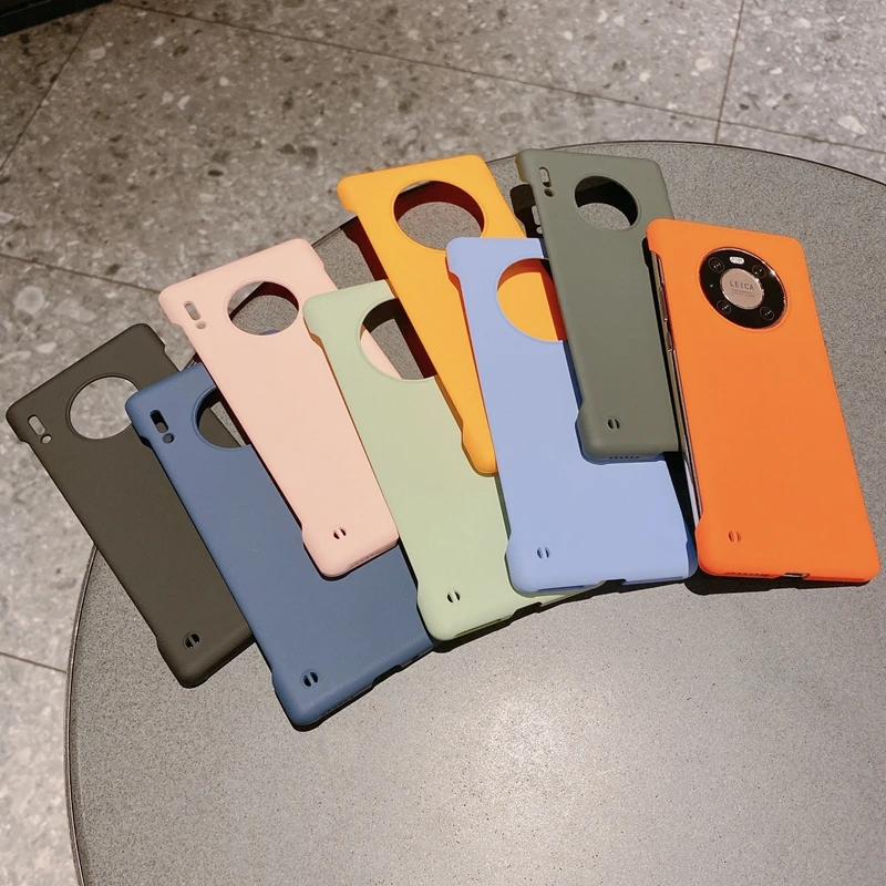 

Colorful Phone Case for Samsung S23 Ultra Solid Color Skin Feel S22 Ultra-thin Borderless Note 20 Pro Anti-drop Hard Back Cover