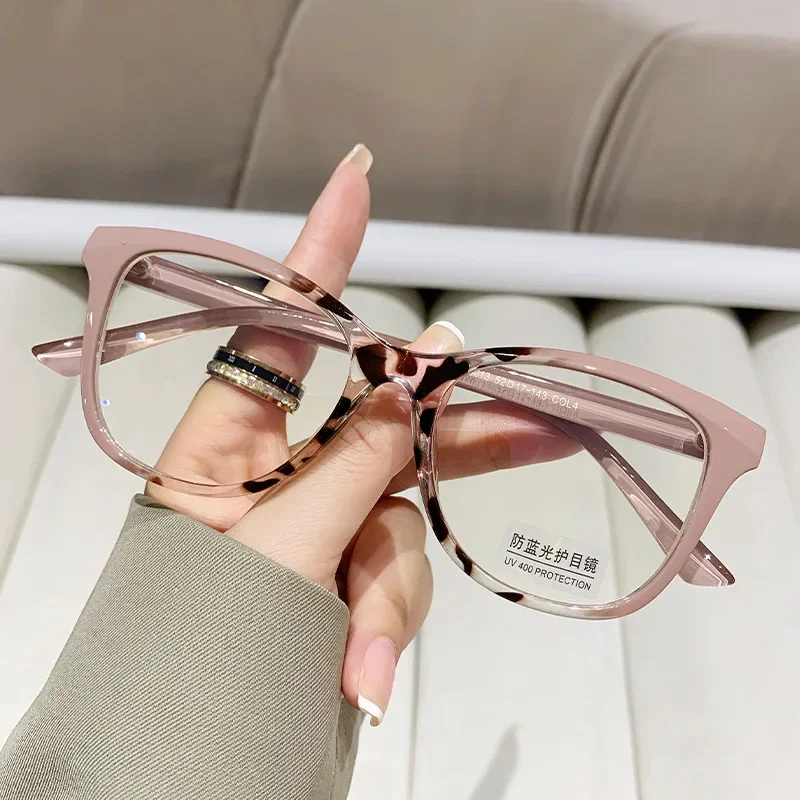 DYTYMJ Cat's Eye Anti-Blue Light Glasses Frame Women Classic Retro Leopard Print Spectacle Frames Eyewear