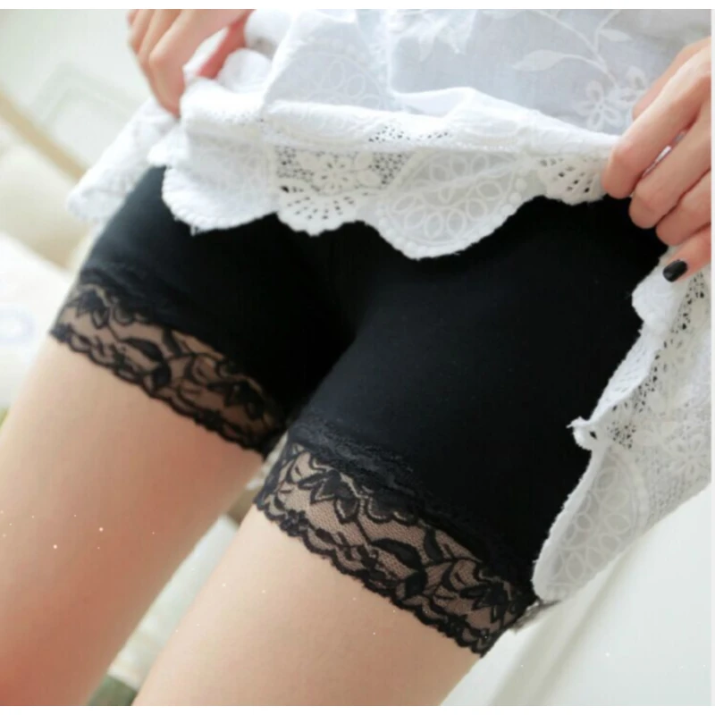 

Female Panties Lace Seamless Safety Short Pants Women's High Waist Stretch Shorts Briefs Slimming Underwear Lingerie Under Skirt