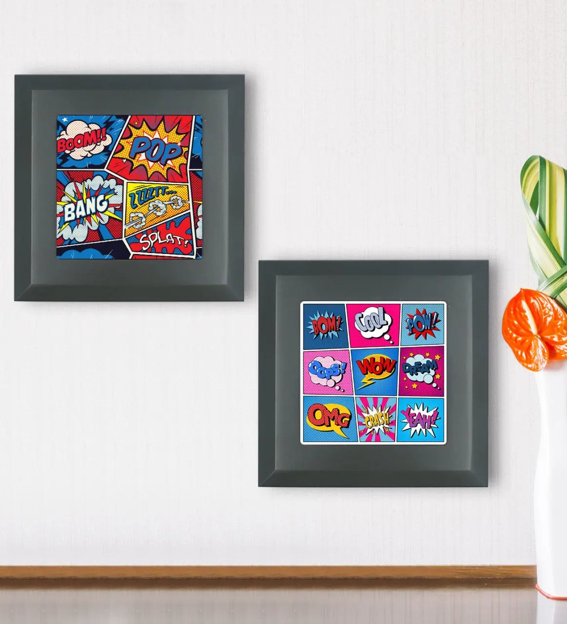

BK подарок Popart Design 2'li дерево рамка каменная стена фотография