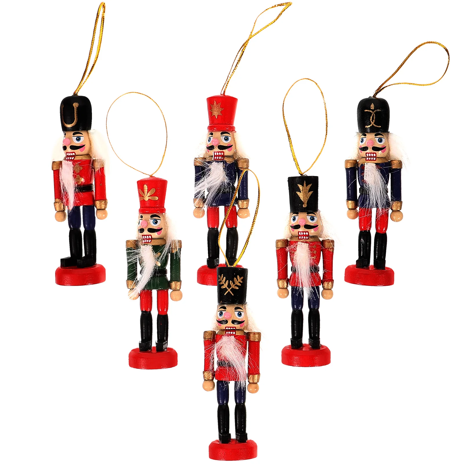6 шт. подвеска Щелкунчик рождественские елочные украшения реквизит для