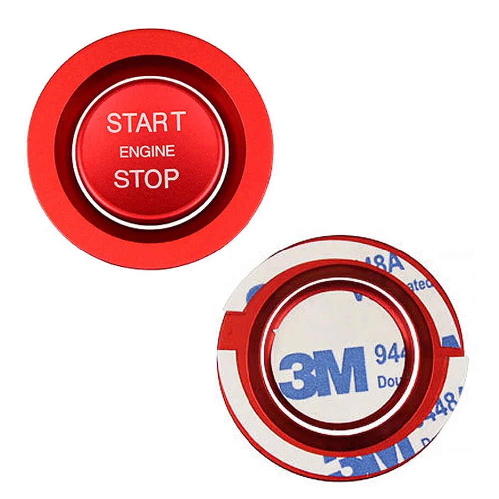 Красная/Серебристая/синяя/черная Автомобильная кнопка включения/остановки