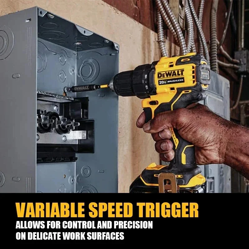 DEWALT DCD708 20 В ударная бесщеточная аккумуляторная компактная дрель/драйвер 1/2 дюйма