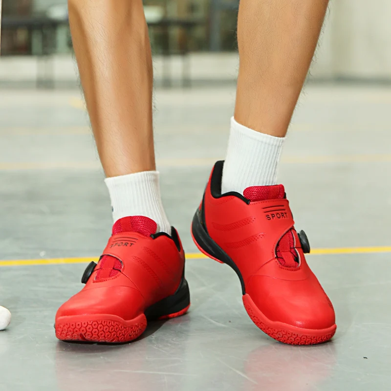Badminton Shoes Comfortable Men Women Table Tennis Shoes Anti Slip Badminton Table Tennis Training Volleyball Shoes Plus Size