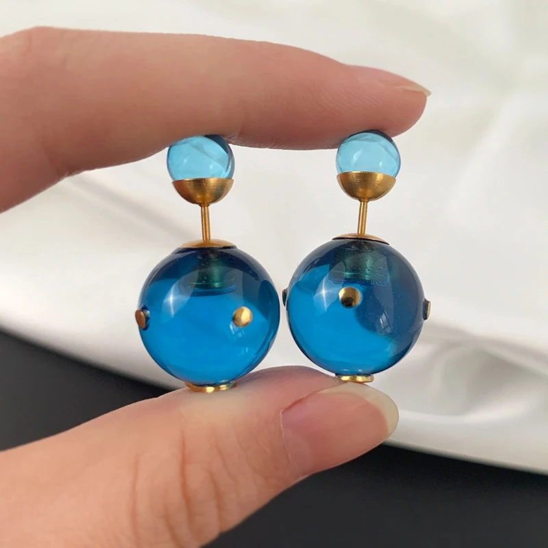 2022 Trend Pearl Stud Earrings For Women Luxury Charms Party Resin Fashion Jewelry For Wemen Holiday Gifts