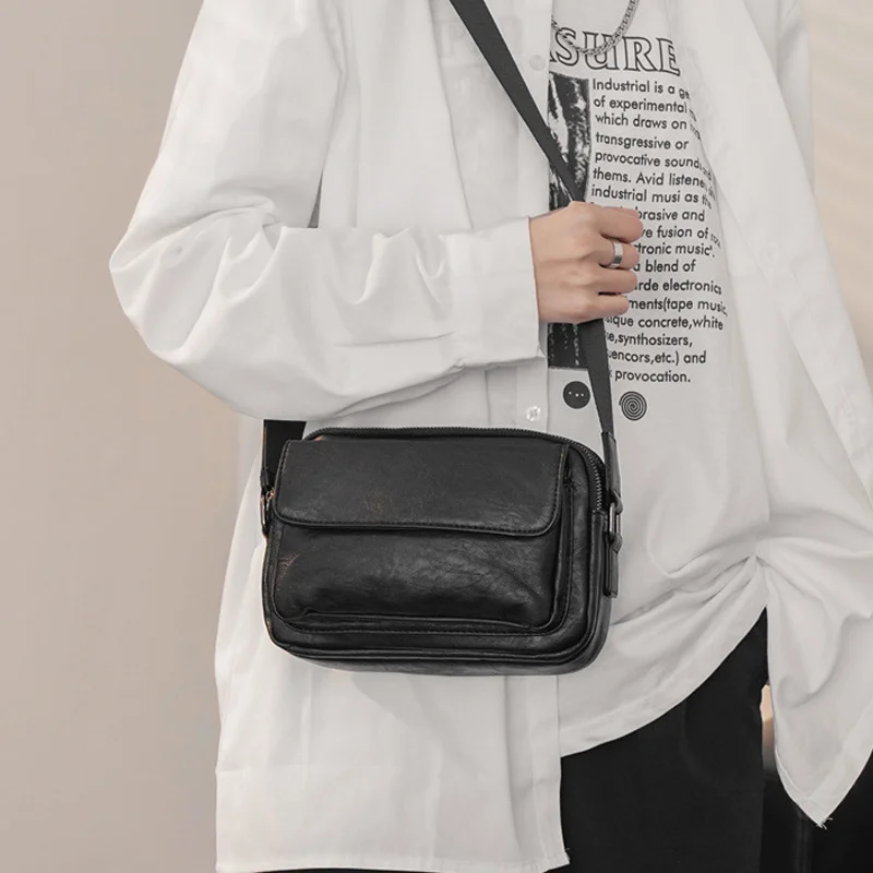

Повседневная мужская сумка-мессенджер с клапаном, маленькие сумки на плечо из искусственной кожи, мужской кошелек, высококачественные летние слинг-сумки для мужчин