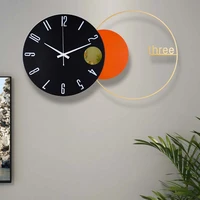 nordic design wall clock bedroom luxury silent aesthetic living room wall watch metal simple reloj digital pared home decor