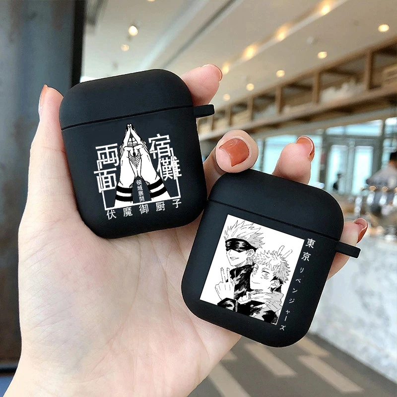 

Anime Jujutsu Kaisen Soft Silicone Case for Airpods Pro 3 1 2 Satoru Yuuji Megumi Nobara Bluetooth Earphone Cases Airpod Cover