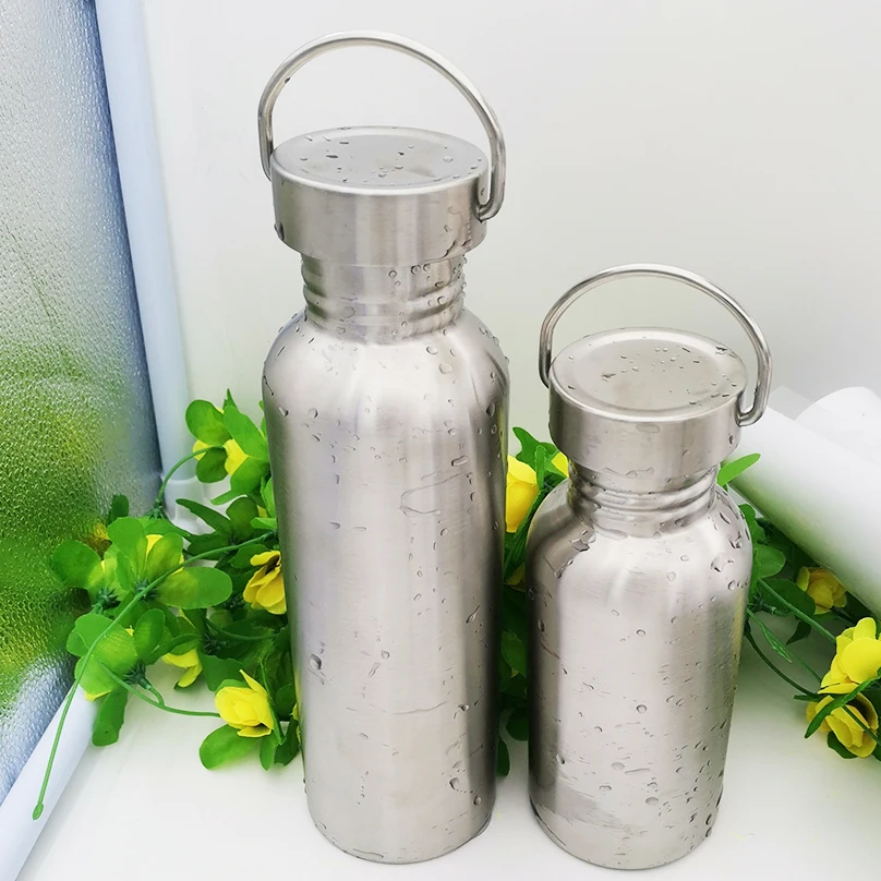 

Portable Stainless Steel Water Bottle 750ml / 500ml Sports Flask Travel Cycling Hiking Camping Bottles BPA Free kitchenare