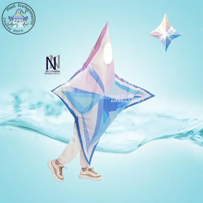 Genshin Impact Game для взрослых и детей Primogems карнавальный костюм с пентаграммой