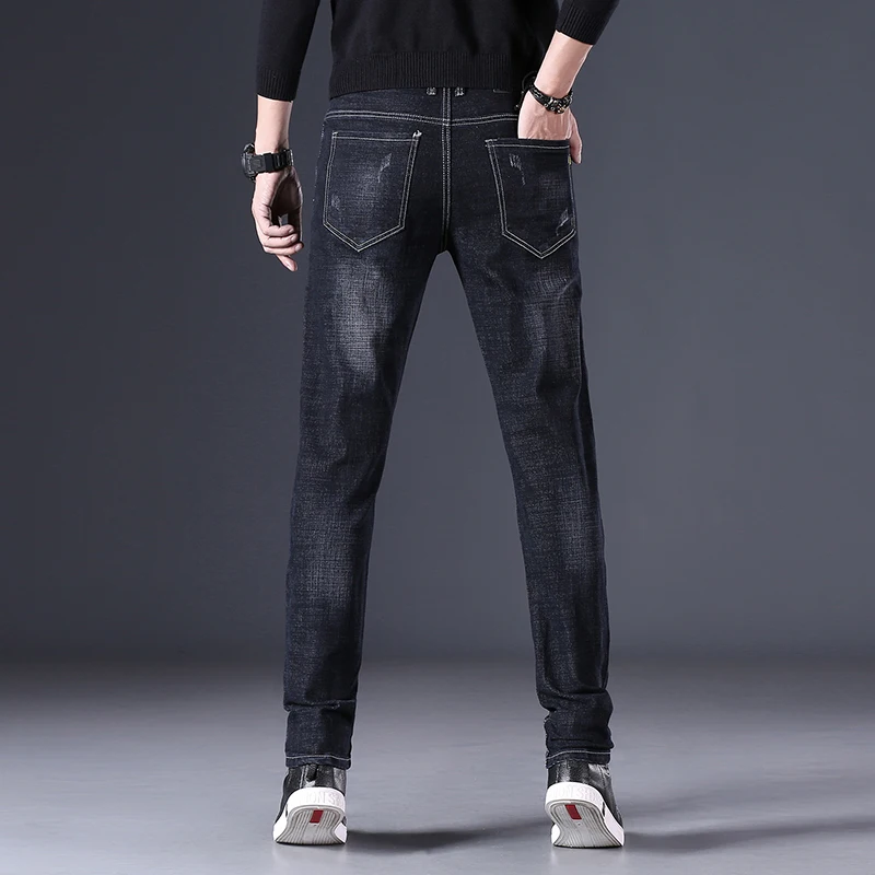 Men's Jeans Y2k Jeans Men's Slim Pants High Waist Party Straight Wide Leg Pants Casual Roller Skating Premium Brand Clothing New