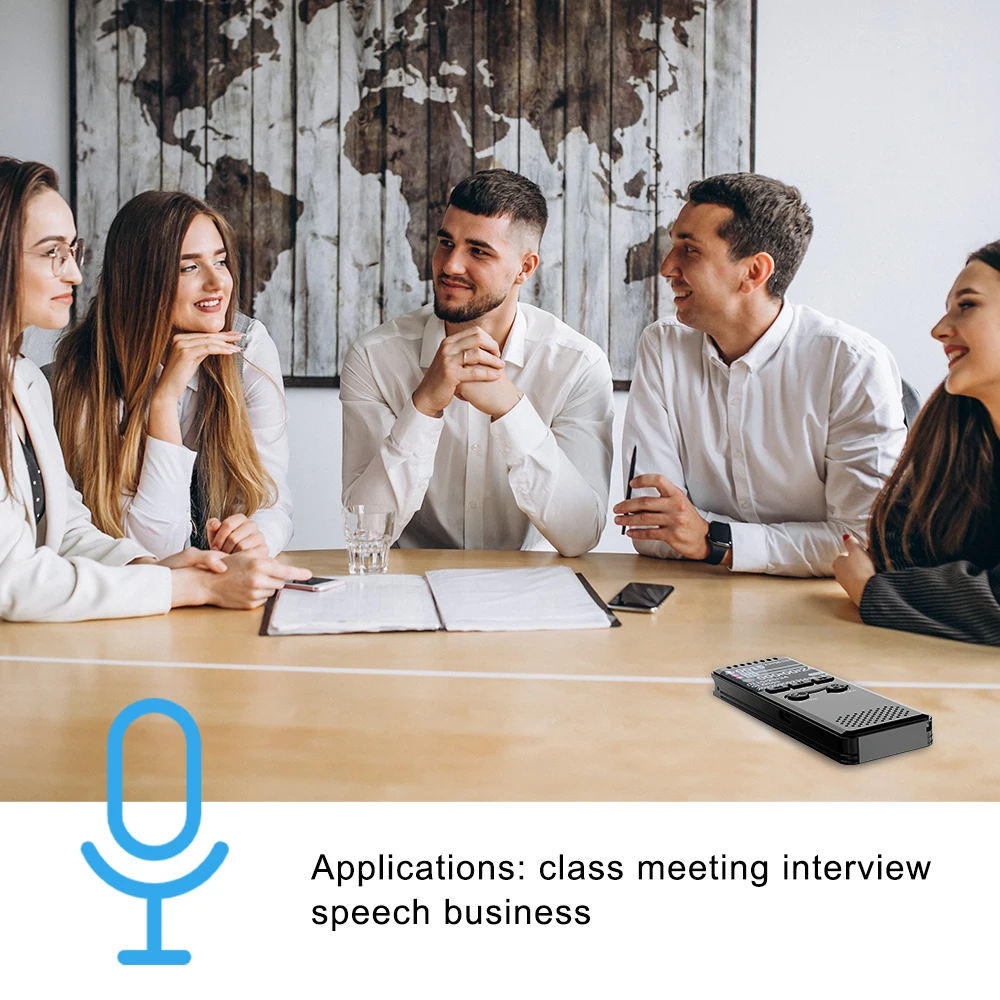 Цифровой мини-диктофон Vandlion V30C запись голоса с цветным экраном Hi-Fi MP3 защита