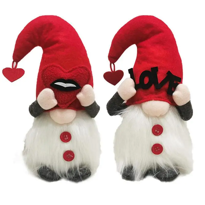 

Плюшевая кукла в виде Гнома На День Святого Валентина | Плюшевая кукла в виде гнома без лица с подсветкой | Товары для домашвечерние, декор дл...