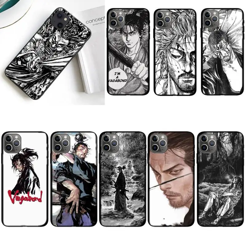 Водонепроницаемый чехол Vagabond Miyamoto Musashi для iPhone 11 12 Mini 13 Pro XS Max X 8 7 6s Plus 5 SE XR Shell on.