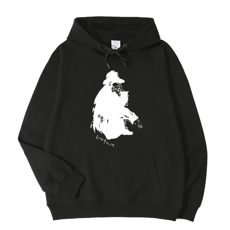 Yohji-Yamamoto Толстовка Unsex Длинная рубашка Топы