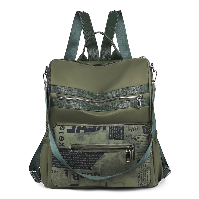 

Женский водонепроницаемый рюкзак в стиле пэчворк, школьный ранец на плечо для девочек-подростков с защитой от кражи