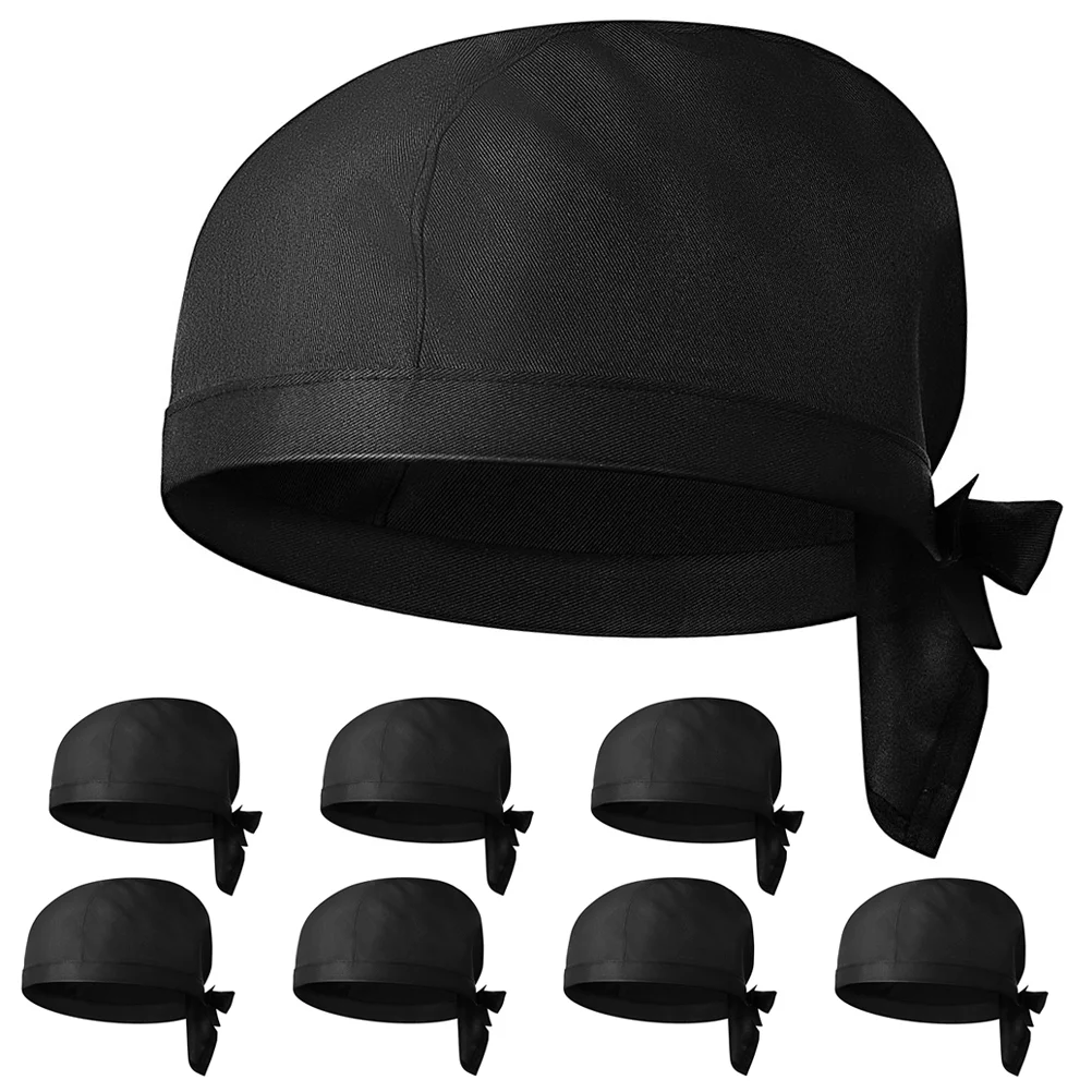 

8 Pcs Cotton Dish Rags Chef Hat Cooking Restaurant Serving Hats BBQ Cooks Uniform Cloth Caps Women Miss