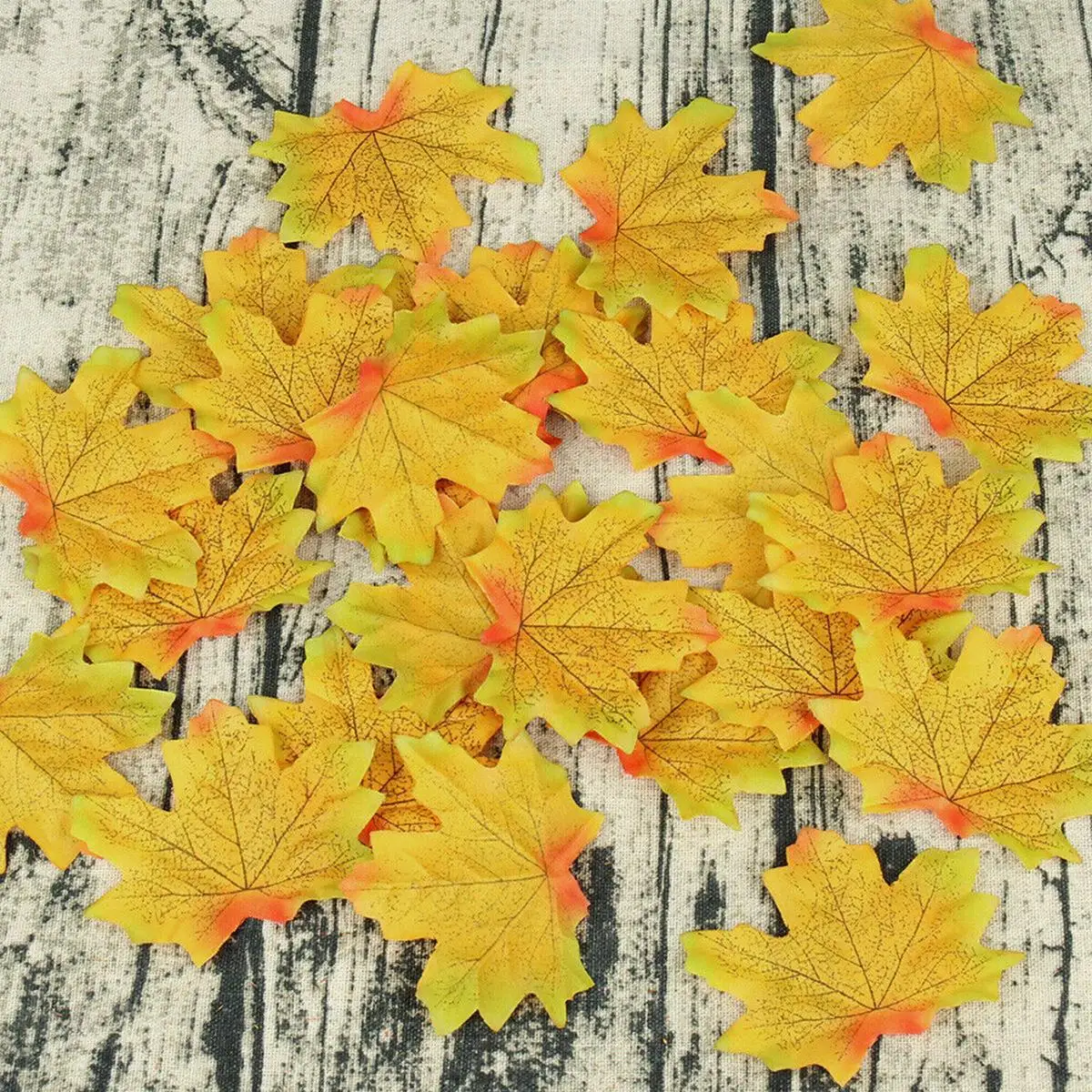 

100/200Pcs Autumn Artificial Maple Leaf Fall Fake Silk Leaves Wedding Party Decor Artificial Plants Home Decorations Festive