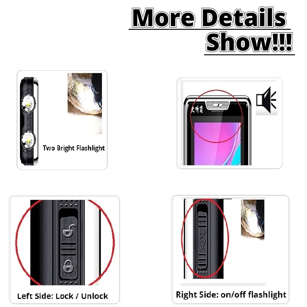 Mafam Elderly Pensioner Functional Phone SOS Quick Dial Huge Battery Large Key Clear Sound Durable Easy Work Cellphone Low Price