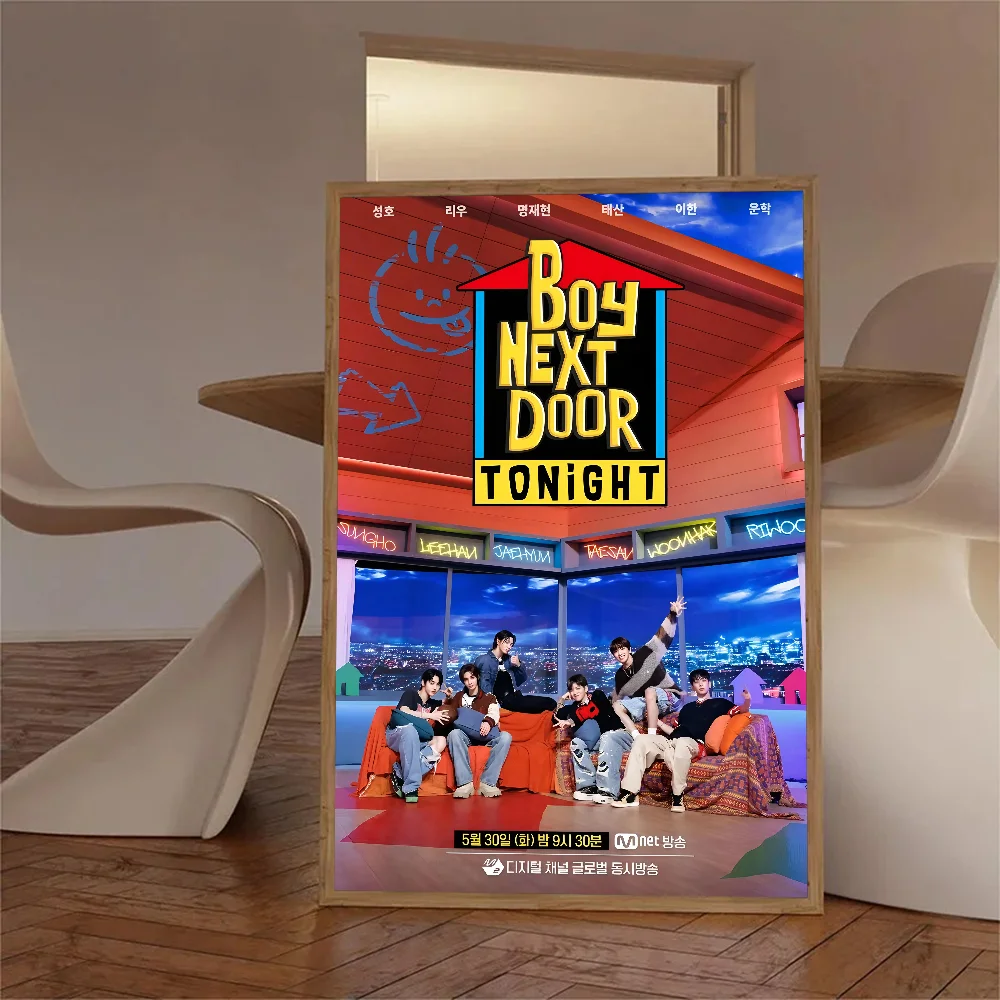 Kpop Group BOYNEXTDOOR Who! Альбом плакат бумажный принт дом гостиная спальня вход бар кафе