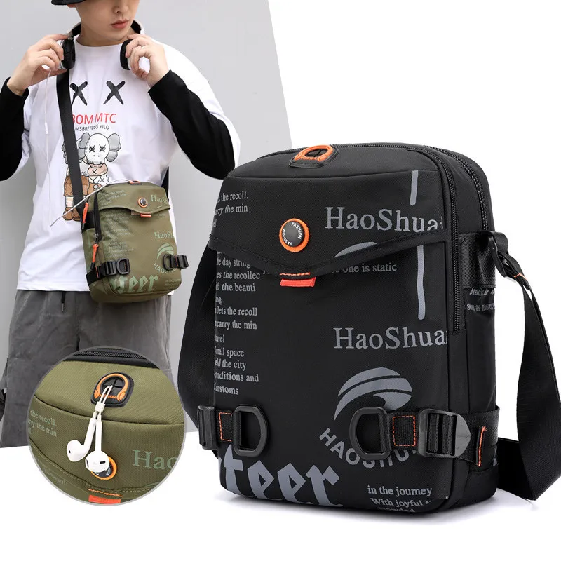 New Men's Cross body Bag Leisure Sports Belt  Trend One Shoulder Small Portable Certificate Mobile Phone