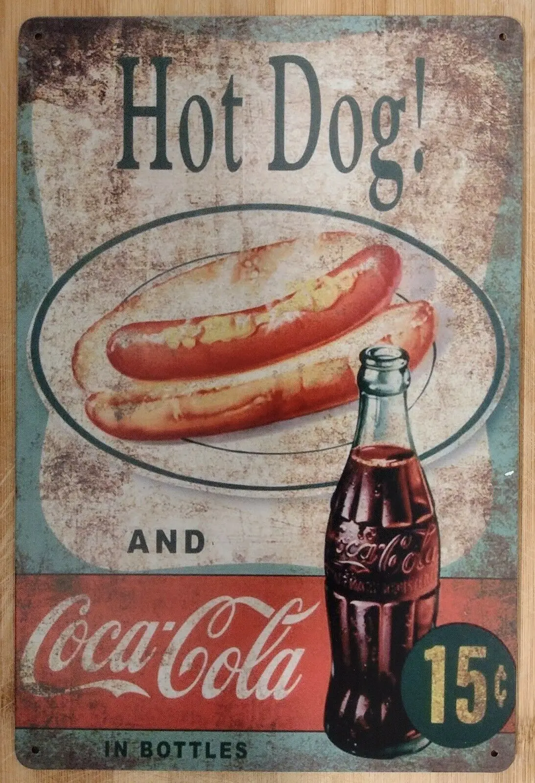 

Знак Кола хот-дог винтажный металлический знак для фаст-фуда Ретро плакаты знаки Настенный декор железная живопись Настенный декор