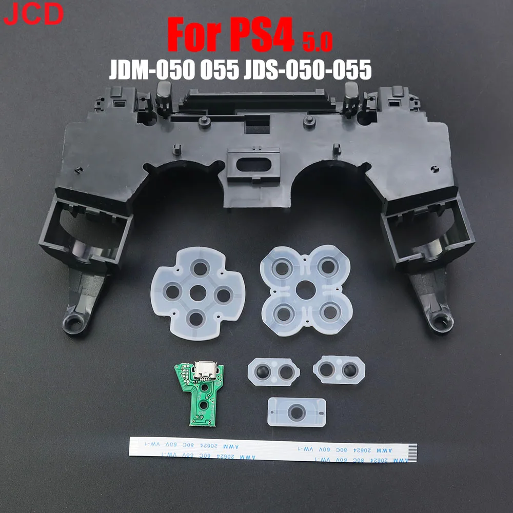 

JDM 050 USB Charging Port USB Socket Board 12 pin Flex ribbon cable Conductive pad For PS4 5.0 JDM 055 Controller JDS-055 JDS055