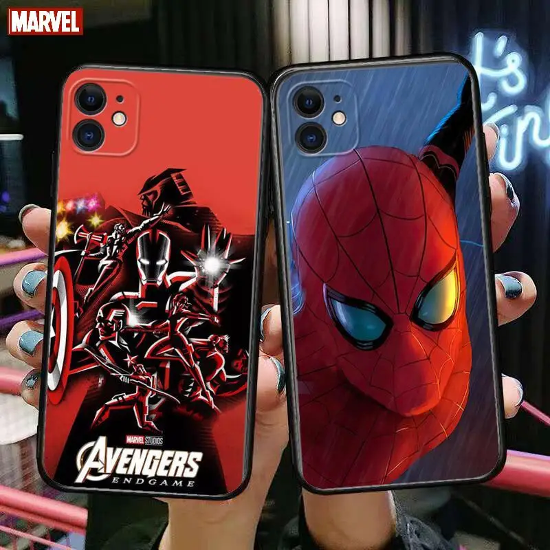 

Iron Man Spiderman Phone Cases For iphone 13 Pro Max case 12 11 Pro Max 8 PLUS 7PLUS 6S XR X XS 6 mini se mobile cell