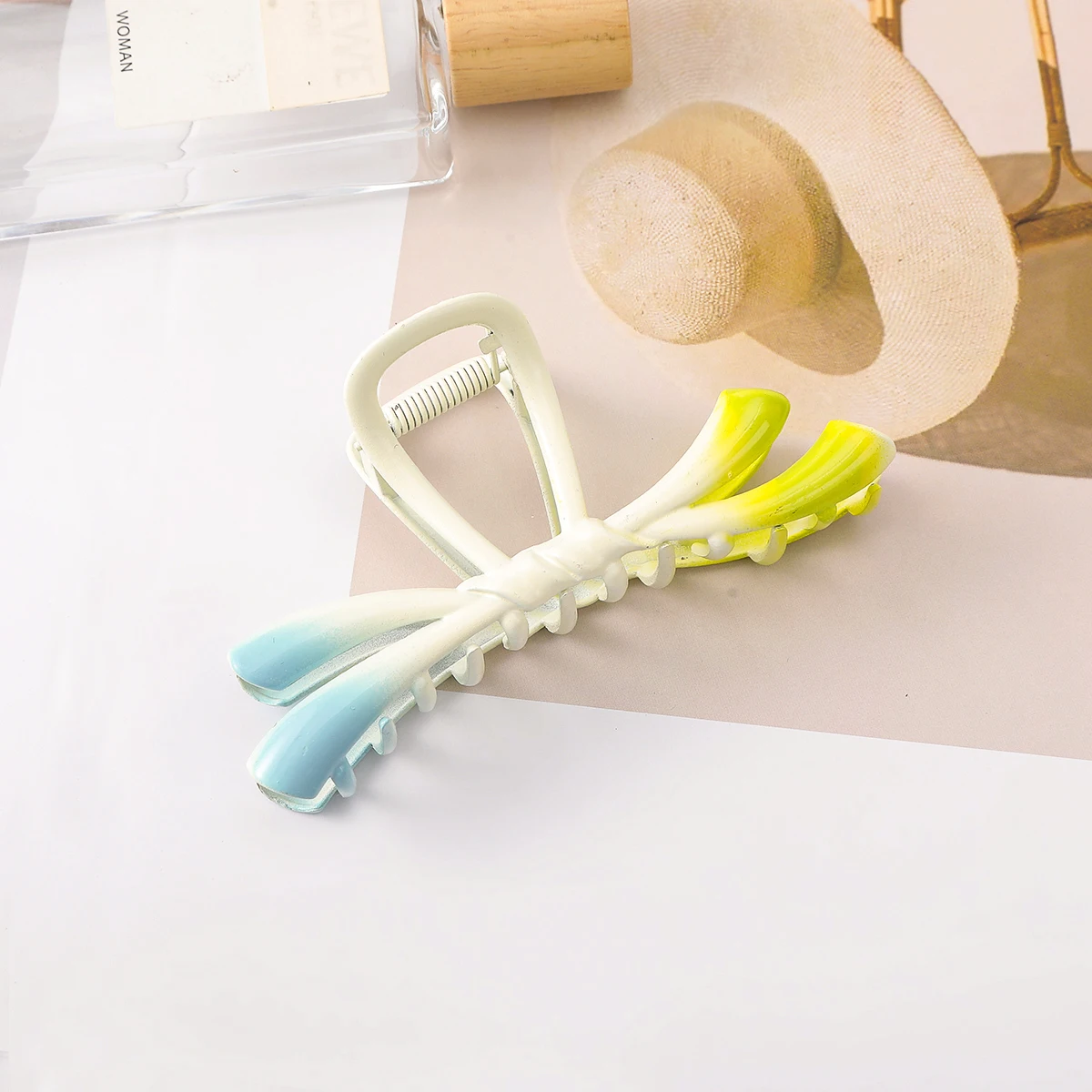 Модный зажим с бантом для женщин большой ощущением премиум-класса головных