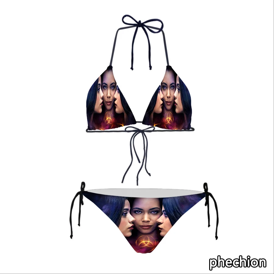 

phechion Sexy Cute Bikinis Swimsuit TV Charmed 3D Print Fashion Sandbeach Swimming Suit for Women Bikinis Set A33