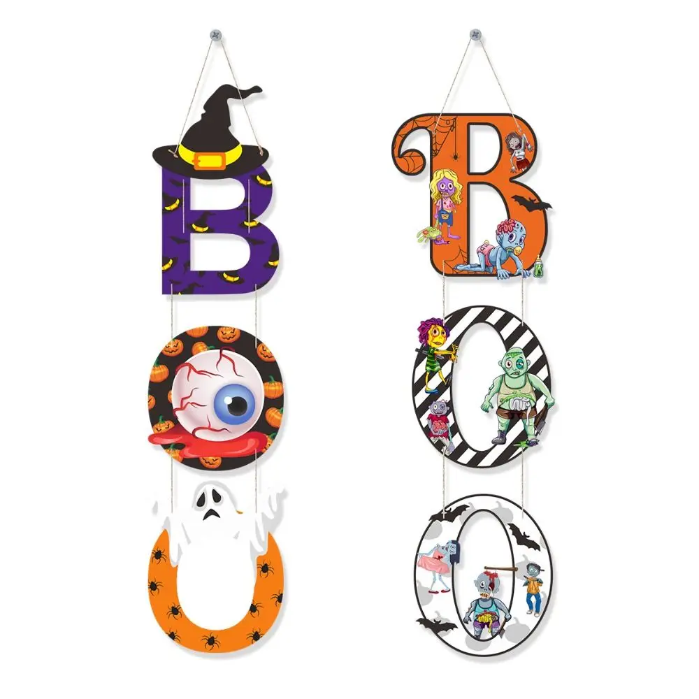 ny duch dynia Halloween BOO wisiorek straszny wykwintny papierowy baner kreskówka tło wisząca flaga Home Decor