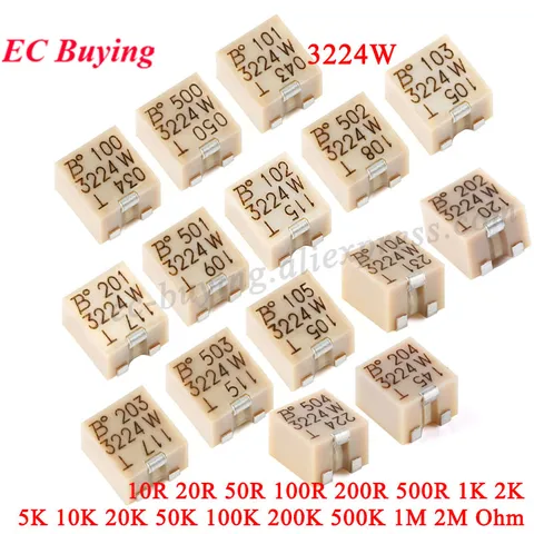 EC Buying SMD Прецизионный Триммер-Потенциометр 100R-1M Ом