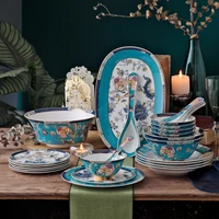 the manufacturer directly sells high end bone china bowls and plates tableware ceramic sets combined gift boxes and gifts