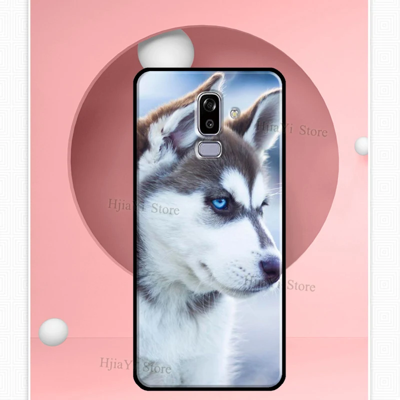 Защитный чехол Animal Husky для Samsung Galaxy J7 J5 J3 2016 A5 A3 2017 A6 A8 J4 J6 Plus J8 A9 2018 из мягкого материала.
