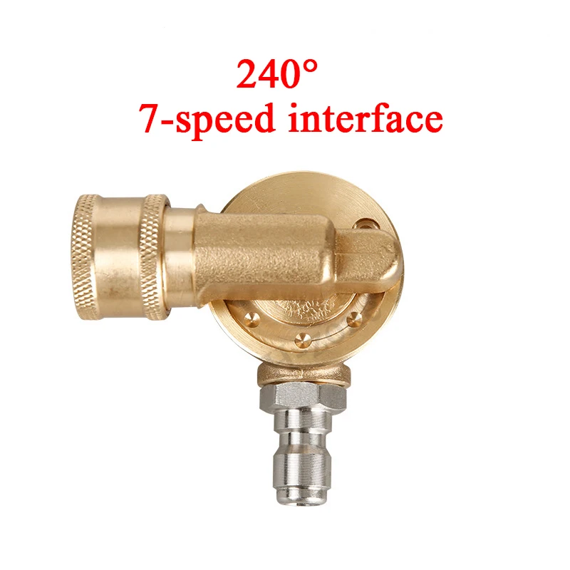 

4500 PSI Swivel Coupler 1/4" Quick Connect for Pressure Washer Attachment Gutter Auto Pavement Cleaning Adapter All Copper