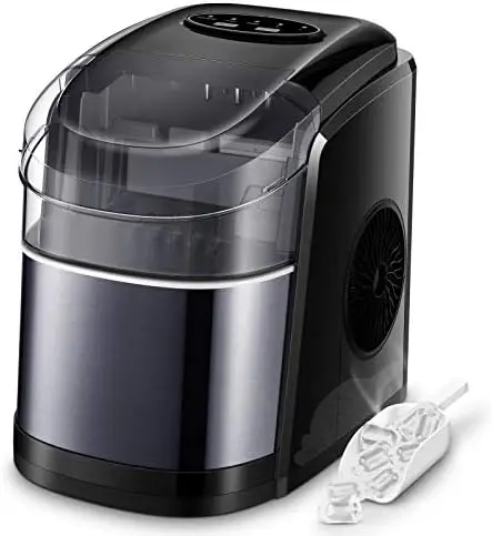 

Аппарат для изготовления кубиков льда с функцией самоочистки, 26 фунтов в течение 24 часов, 9 кубиков в готовности за 6 минут