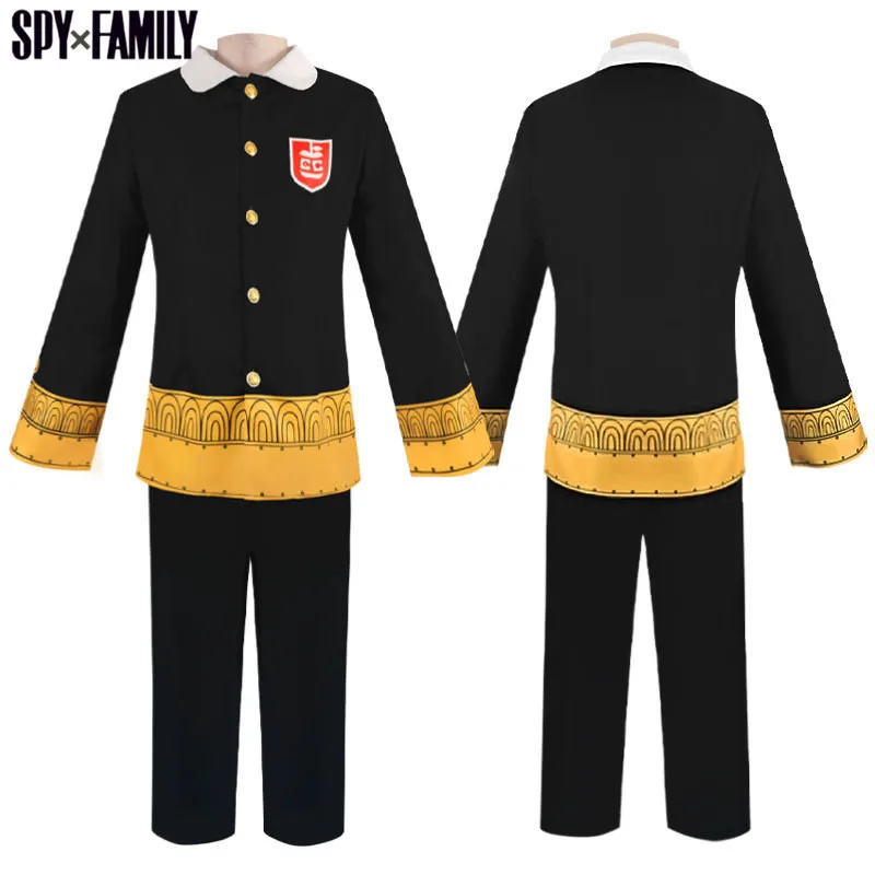 

Spy X Family Anime Cos Damian Desmond School Uniform Black Halloween Uniforms Black Eden Academy Suit Second Son Of Donovan Men