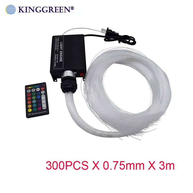 

Горячие продажи 16 Вт RGB светодиодный светильник двигателя 24 клавиши RF удаленный светодиодный оптоволоконный светильник с оптоволоконным кабелем PMMA для украшения потолка